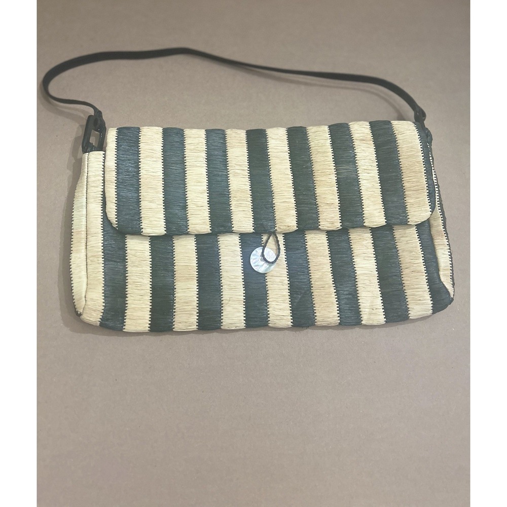 Annabel Ingall Weaved Stripped Clutch Purse